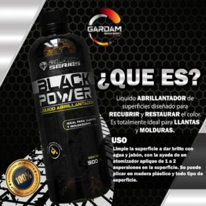 Black Power Liquido Abrillantador De Llantas Y Molduras